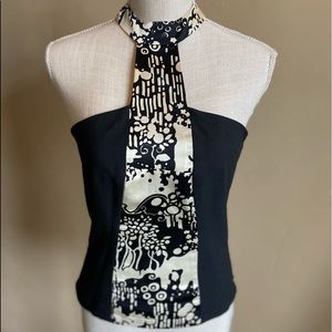 Eva Fortune silk Asian inspired top